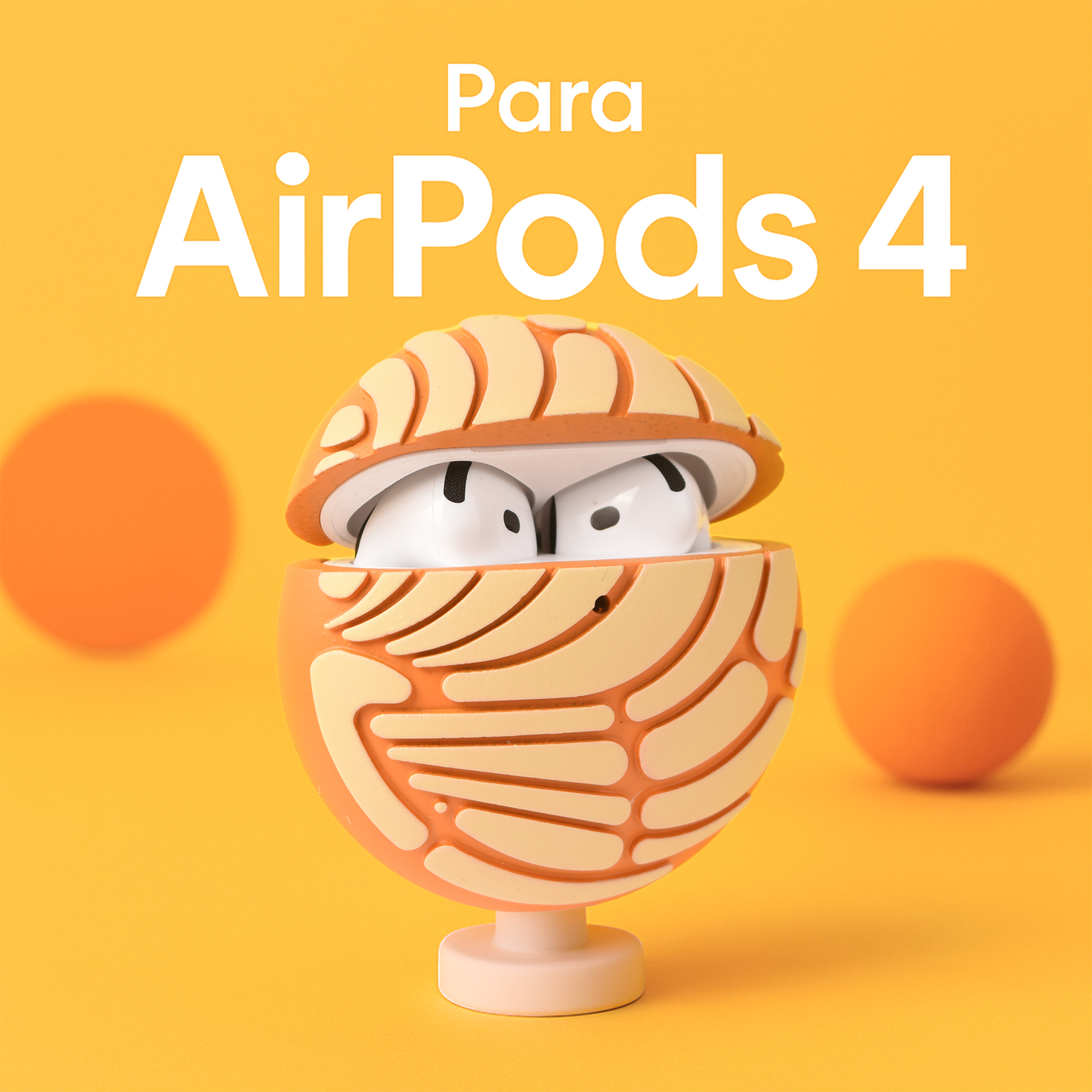 Funda Concha para AirPods 4 – Diseño Mexicano Divertido Personaliza Tus AirPods – Incluye Kit de Limpieza y PopDock